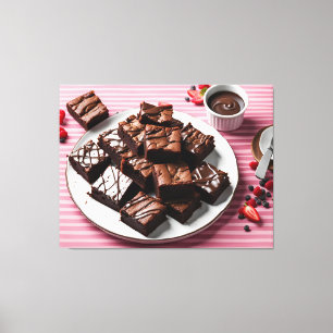 Brownies Canvas Afdruk
