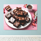 Brownies Canvas Afdruk (Insitu (Houten vloer))