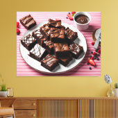 Brownies Canvas Afdruk (Insitu (Woonkamer))
