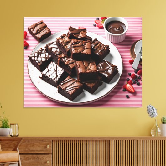 Brownies Canvas Afdruk (Insitu (Woonkamer))