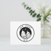 Brownies klaar om af te stappen briefkaart (Staand voorkant)