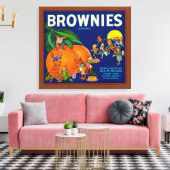 Brownies merk Citrus Crate Label Canvas Afdruk (Insitu (Woonkamer))