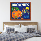 Brownies merk Citrus Crate Label Canvas Afdruk (Insitu (Slaapkamer))
