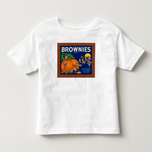 Brownies merk Citrus Crate Label Kinder Shirts (Voorkant)