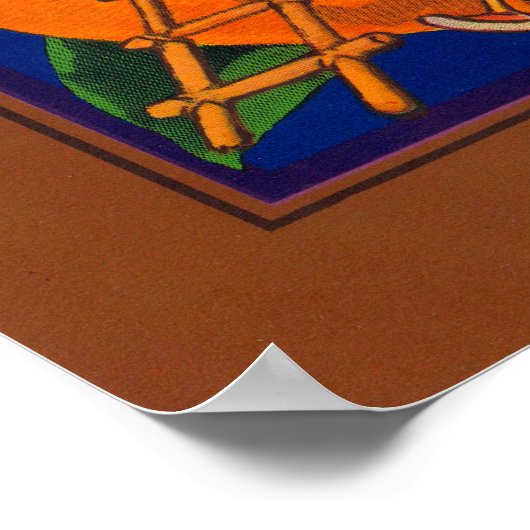 Brownies merk Citrus Crate Label Poster (Hoek)