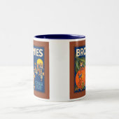 Brownies Merk  Fruitkratenlabel Tweekleurige Koffiemok (Center)