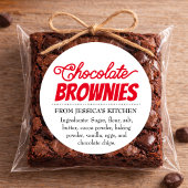 Brownies Op Maat Thuisgemaakt label CK009brrd