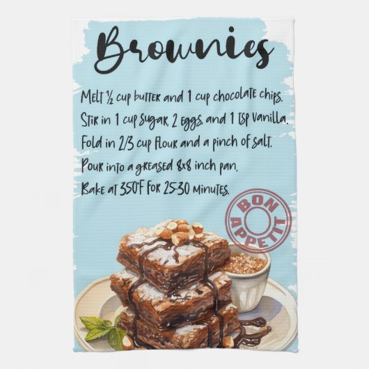 Brownies Recept Theedoek (Verticaal)