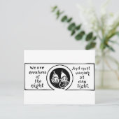 Brownies: We zijn creaties van de nacht Briefkaart (Staand voorkant)