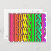 BROWNIESROCK BRIEFKAART (Voorkant / Achterkant)