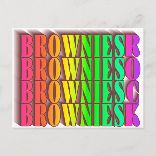 BROWNIESROCK BRIEFKAART (Voorkant)