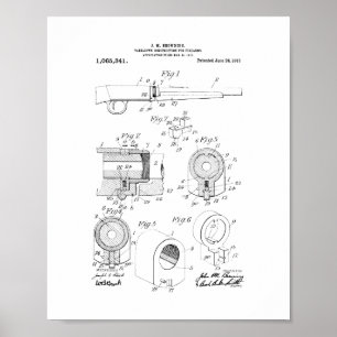Browning 22 Semi-Auto Rifle en Remington model 24 Poster