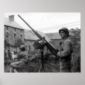 Browning 50 cal M2 Machine Pistool Wereldoorlog II Poster (Voorkant)