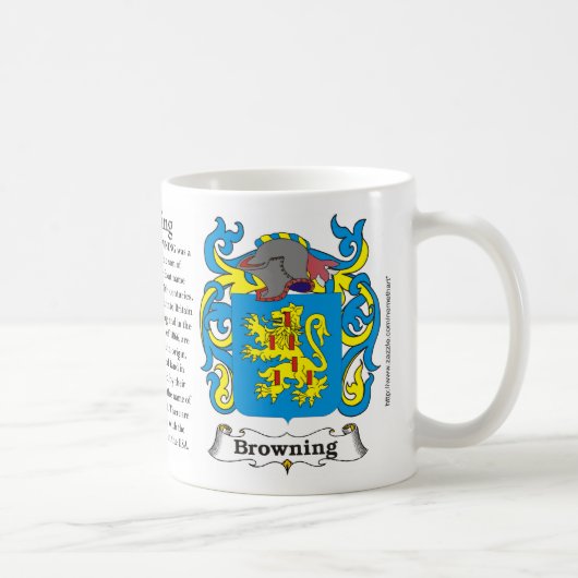 Browning Family Coat of Arms Mok (Rechts)