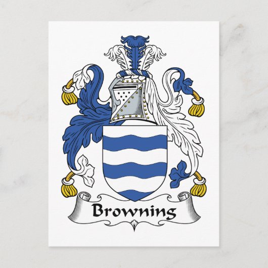 Browning Family Crest Briefkaart (Voorkant)