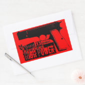 Browning Hi-Power Rechthoekige Sticker (Envelop)