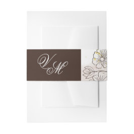 Browning op de liefde bruiloft uitnodigingen wikkel