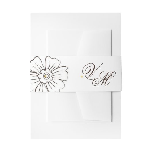 Browning op de liefde bruiloft uitnodigingen wikkel (Voorkant Voorbeeld)