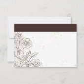 Browning op liefde bruiloft RSVP kaarten Kaartje (Achterkant)