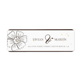 Browning op liefde trouwadres etiket