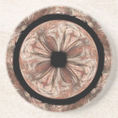 Brownish Abalone Bowls Abstract Zandsteen Onderzetter (Voorkant)