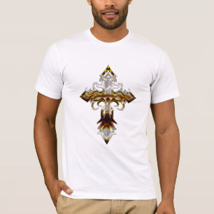 Brownish Medieval Cross T-shirt