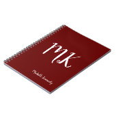 Brownish Red Modern Professional op maat Notitieboek (Linkerzijde)