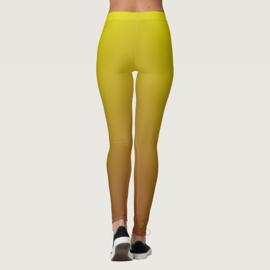 Brownish Yellow Gradient Leggings (Achterkant)