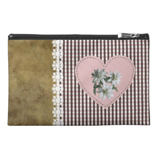 BrownOnRose - Sued Medium Cosmetic Bag Reis Accessoire Tasje