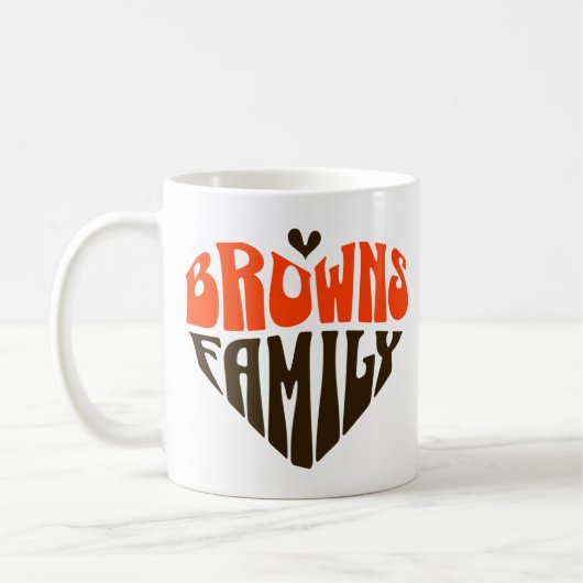 Browns Familie Fan Gift Koffiemok (Links)