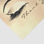 Browns Gold Glitter Dank je ogen wimpers Tissuepapier (Detail)