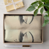 Browns Gold Glitter Dank je ogen wimpers Tissuepapier (Geschenk)