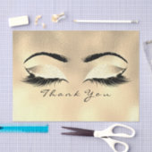 Browns Gold Glitter Dank je ogen wimpers Tissuepapier (Craft)