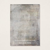  Browns Grunge Earring Holder Display Kaarten Visitekaartjes (Achterkant)