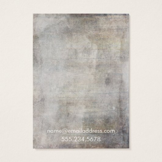  Browns Grunge Ketting Holder Display Kaart (Achterkant)