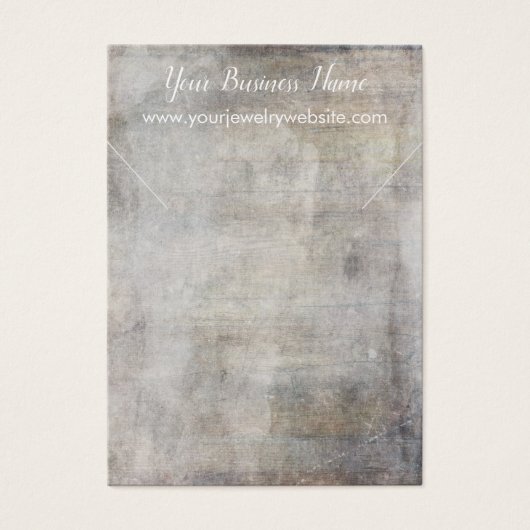  Browns Grunge Ketting Holder Display Kaart (Voorkant)