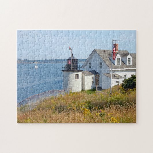 Browns Head Lighthouse, Maine legpuzzel (Horizontaal)