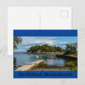 Brown's Island, Marblehead, Massachusetts. Feestdagenkaart (Voorkant / Achterkant)