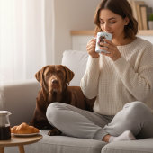 Browns 'Morning Tea met mijn Labrador' Mok