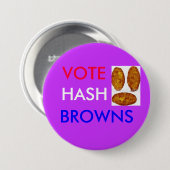 Browns van de stemhok ronde button 7,6 cm (Voorkant /achterkant)