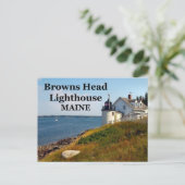 Browns vuurtoren, Maine Briefkaart (Staand voorkant)
