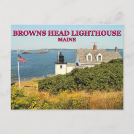 Browns vuurtoren, Maine Briefkaart