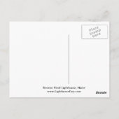 Browns vuurtoren, Maine Briefkaart (Achterkant)