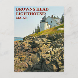 Browns vuurtoren, Maine Briefkaart