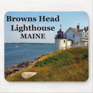 Browns vuurtoren, Maine Mousepad Muismat