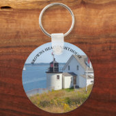 Browns vuurtoren, Maine Round Sleutelhanger (Voorkant)