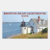 Browns vuurtoren, Maine Stickers (Voorkant)