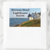 Browns vuurtoren, Maine Stickers (Tas)