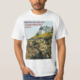 Browns vuurtoren, Maine T-Shirt