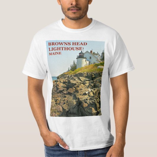 Browns vuurtoren, Maine T-Shirt (Voorkant)